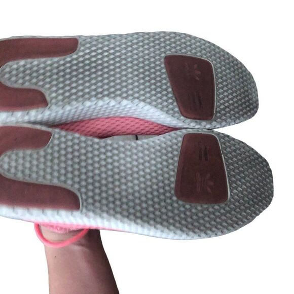 Rare 2017 Adidas X Pharrell Hu Tennis Shoes Tactile Rose Size 11 Pink - Picture 13 of 14